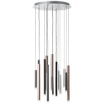 Lampa wisząca Brilliant CEMBALO brązowy wenge 14xLED wys.180cm