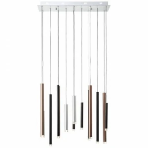 Lampa wisząca Brilliant CEMBALO brązowy wenge 14xLED wys.180cm
