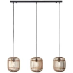 Lampa wisząca Brilliant WOODROW drewniany E27 3 E27 wys.125cm