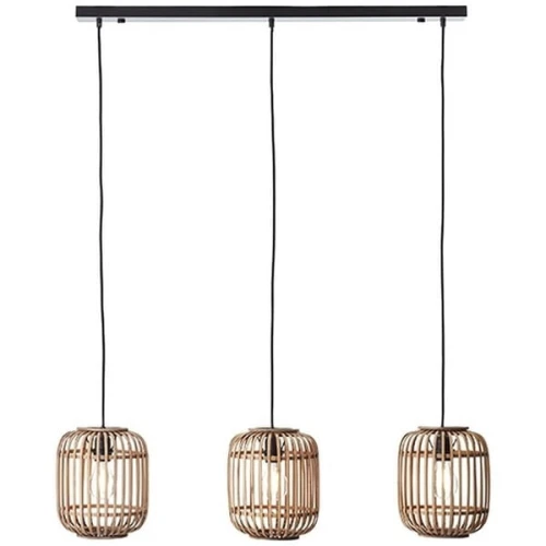 Lampa wisząca WOODROW drewniany E27 3 E27 wys.125cm