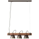Lampa wisząca Brilliant PLOW czarna 3xE27 wys.115cm