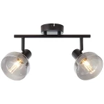 Plafon Brilliant REFLEKT czarny 2xE14 szer.43cm 82713/06