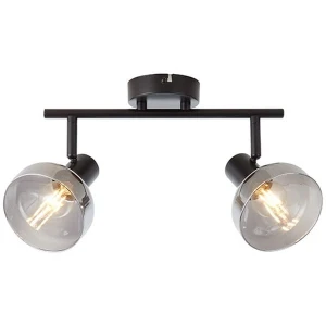 Plafon Brilliant REFLEKT czarny 2xE14 szer.43cm 82713/06