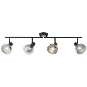 Plafon Brilliant REFLEKT czarny 4xE14 szer.89cm 82732/06