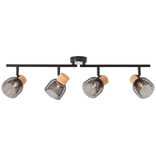 Plafon FLAKA czarny 4xG9 szer.76.5cm