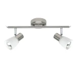 Plafon Brilliant LUCA srebrny 2xE14 szer.35cm 35813/77