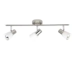 Plafon Brilliant LUCA srebrny 3xE14 szer.46cm 35816/77