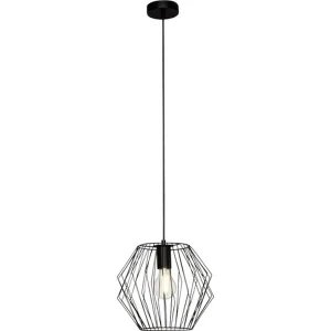 Lampa wisząca Brilliant NORIS czarna 1xE27 czarna wys.100cm