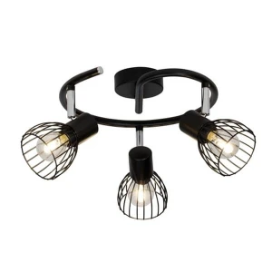 Plafon Brilliant BLACKY czarny 3xE14 62133/06