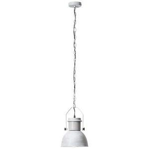 Lampa wisząca Brilliant SALFORD szara 1xE27 wys.116cm