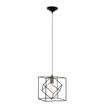 Lampa wisząca Brilliant TYCHO czarna 1xE27 wys.149cm
