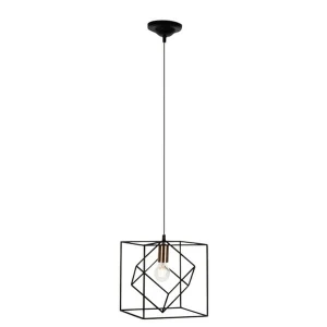 Lampa wisząca Brilliant TYCHO czarna 1xE27 wys.149cm