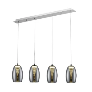 Lampa wisząca Brilliant METROPOLIS czarna 4xLED wys.121cm