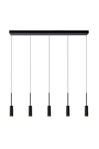Lampa wisząca Lucide Tubule 24401/35/30 Czarna 5xled 169cm