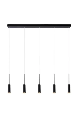 Lampa wisząca TUBULE 24401/35/30 czarna 5xLED wys.169cm