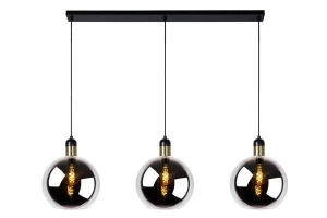 Lampa wisząca Lucide Julius 34438/03/65 Czarna 3xE27 150cm