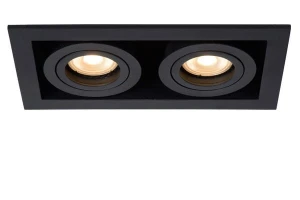 Oprawa Podtynkowa Lucide Chimney Czarna 2xGU10