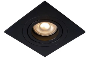 Oprawa Podtynkowa Lucide Tube Czarna Kwadratowa GU10