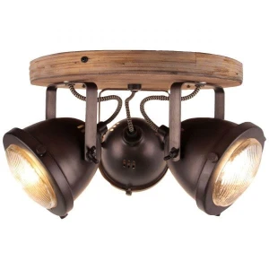 Plafon Brilliant CARMEN WOOD 72034/84 brązowy