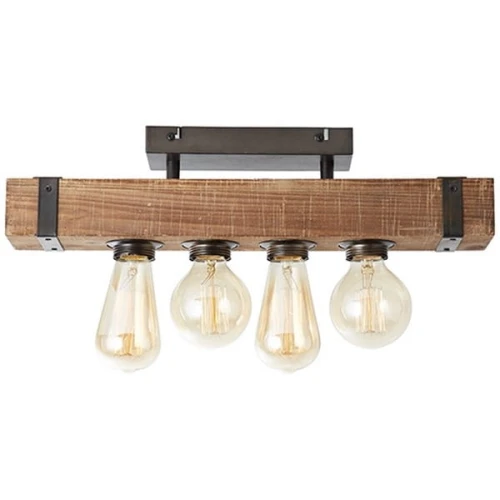 Plafon WOODHILL 93721/76 czarny 4xE27 szer.46cm