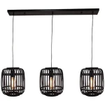 Lampa wisząca Brilliant WOODROW 93778/76 czarna 3xE27 wys.125cm