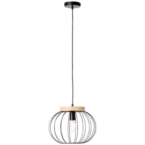 Lampa wisząca Brilliant SORANA 99234/76 czarna 1xE27 wys. 130cm