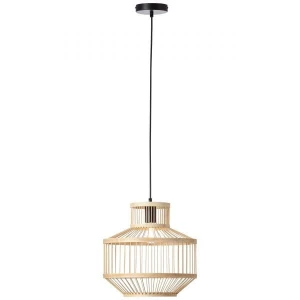 Lampa wisząca Brilliant TEVA 99244/76 czarna 1xE27 wys.121.5cm