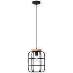 Lampa wisząca Brilliant GWEN 99254/66 czarna 1xE27 wys.147cm