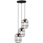 Lampa wisząca Brilliant GWEN 99255/66 czarna 3xE27 wys.165cm