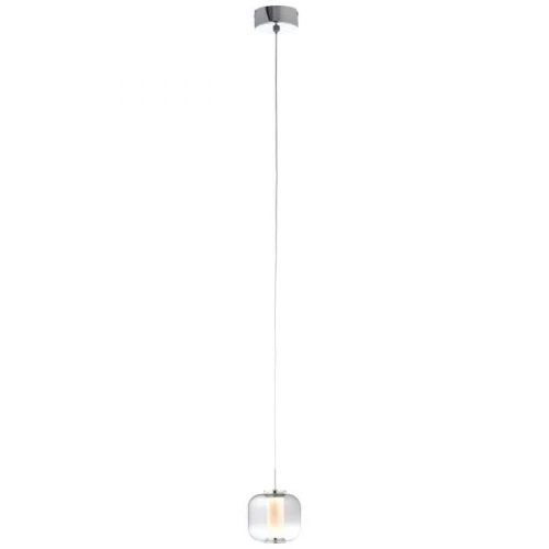 Lampa wisząca RAFA G99257/93 srebrna 1xLED wys.121cm