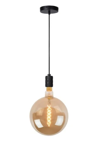 Lampa wisząca JOVA 08426/01/30 czarna 1xE27 wys.160cm