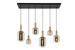 Lampa wisząca Lucide Joanet 45494/06/65 Szara 6xE27 190cm