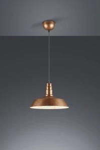 Lampa wisząca RL WILL R30421062 miedziana 1xE27 wys.150cm
