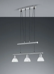 Lampa wisząca Trio LEVISTO 371010307 szara 3xE14 wys.160cm