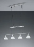 Lampa wisząca Trio LEVISTO 371010407 szara 4xE14 wys.160cm
