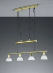 Lampa wisząca Trio LEVISTO 371010408 mosiądz 4xE14 wys.160cm