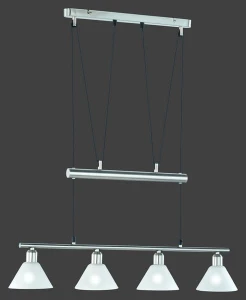 Lampa wisząca Trio STAMINA 3751041-07 szara 4xE14