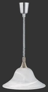 Lampa wisząca Trio VIOLA 301700107 szara 1xE27 wys.160cm