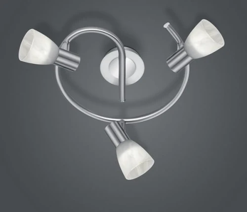 Plafon LEVISTO 871090307 szary 3xE14