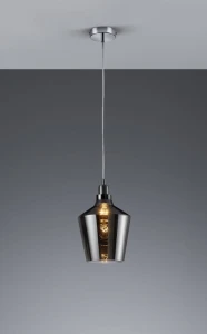Lampa wisząca Trio CALAIS 304800142 przydymiony 1xE27 wys.130cm
