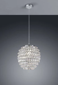 Lampa wisząca RL PETTY R30451906 srebrna 1xE27 wys.160cm