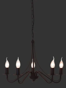 Lampa wisząca RL COUNTRY R1198-24 miedziana 5xE14 wys.37cm