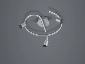 Plafon RL PARIS R80913987 ciemny szary 3xGU10