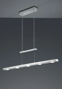 Lampa wisząca Trio LACAL 379190707 szara 7xLED wys.160cm