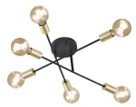 Plafon Trio CROSS 606700632 czarny 6xE27