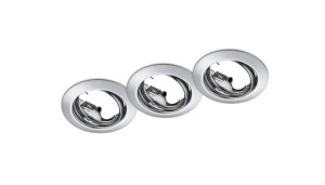 Oprawa podtynkowa Trio JURA srebrna okrągła 3xGU10