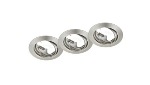 Oprawa podtynkowa Trio JURA szara okrągła 3xGU10