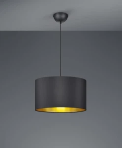 Lampa wisząca Trio HOSTEL 308200179 czarna 1xE27 wys.150cm