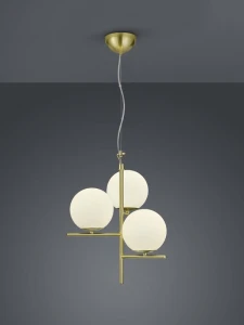 Lampa wisząca Trio NYXIS DL308302000 mosiądz 3xE14 wys.150cm