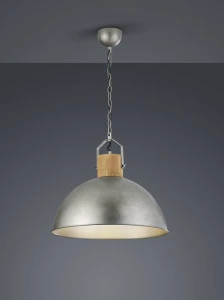 Lampa wisząca Trio DELHI 303400167 szara 1xE27 wys.150cm